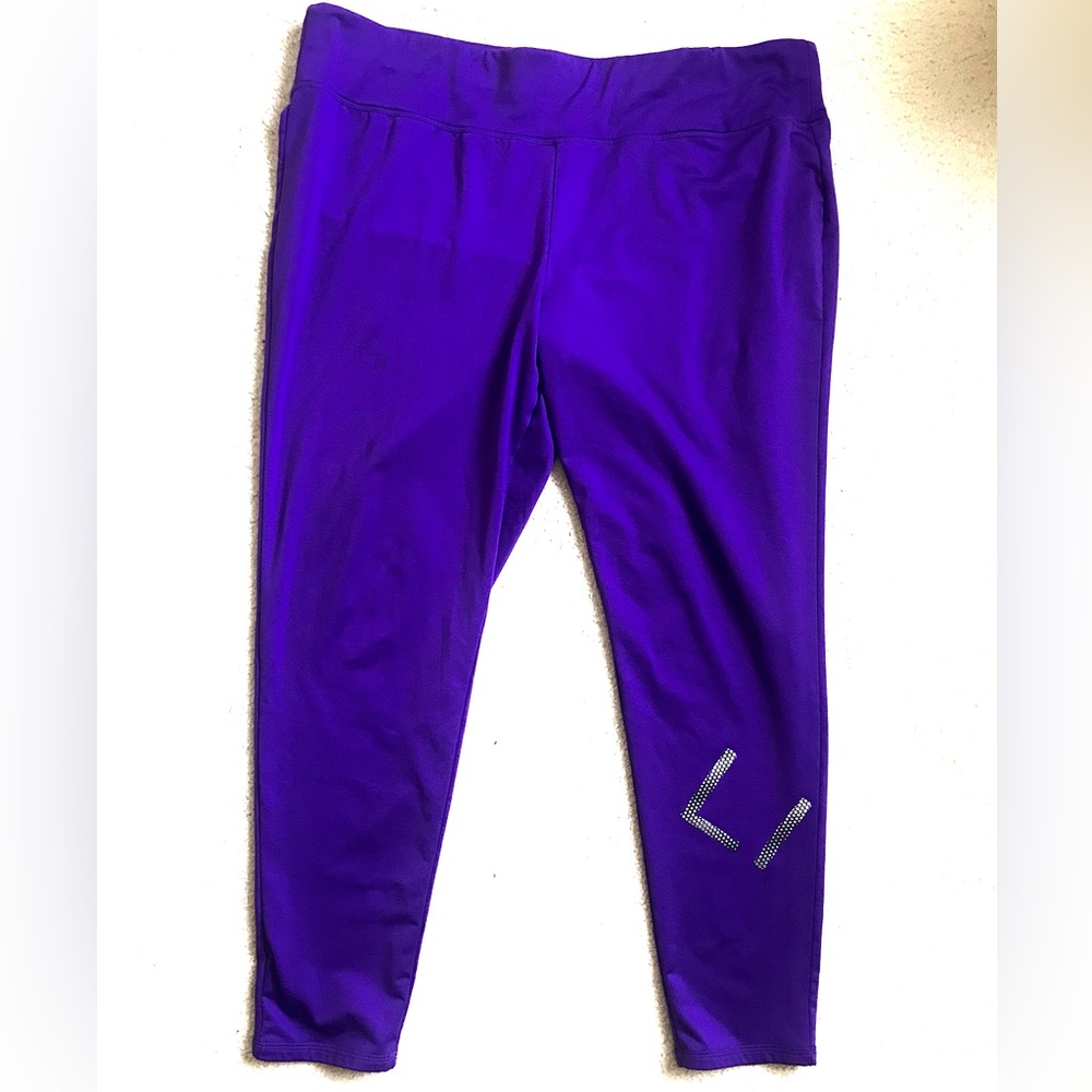 LANE BRYANT Livi Active Plus Wicking Yoga Leggings Purple ~ Sz Plus 22/24